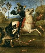RAFFAELLO Sanzio St George Fighting the Dragon France oil painting artist